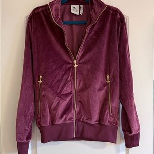 Adidas Velour Firebrid Primegreen Track Jacket size Small